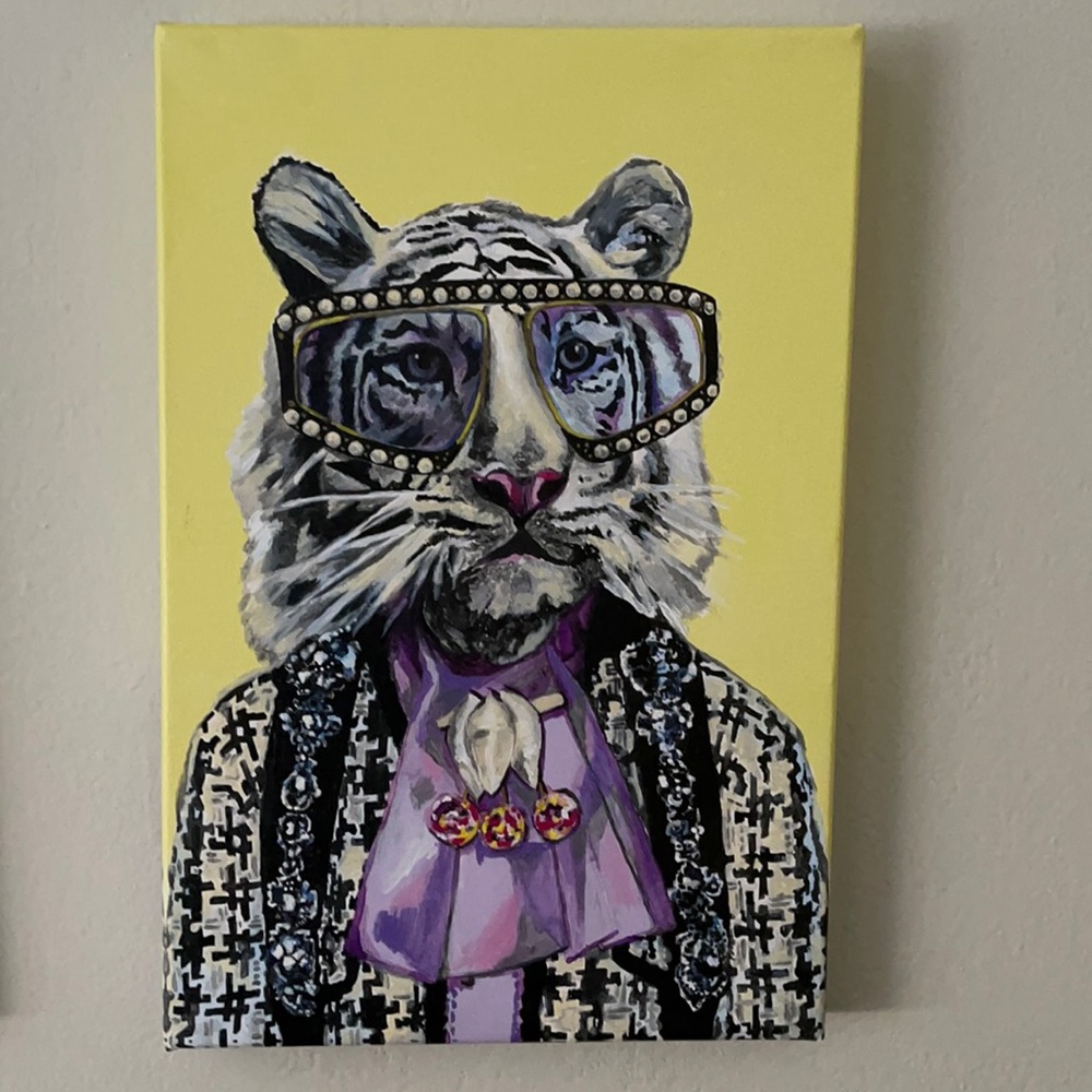 Gucci Tiger Heather Perry art